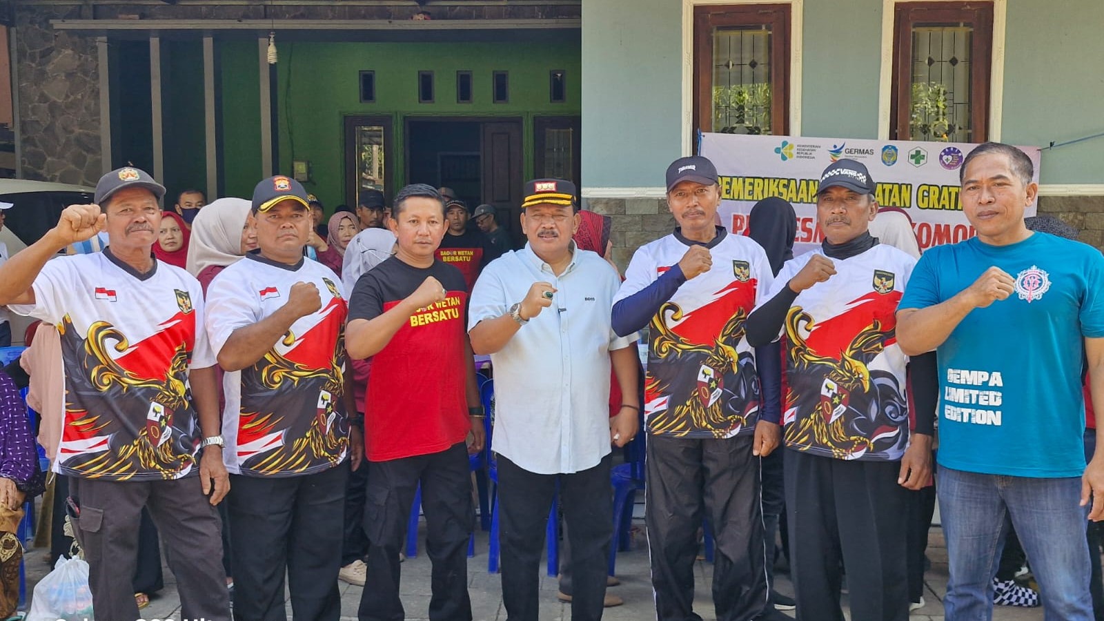Sambut HUT ke-81 RI, Jalan Santai di Bagor Wetan Meriah, Bupati Nganjuk Ikut Berbaur Bersama Warga